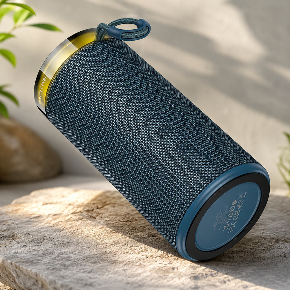 Tragbarer Bluetooth-Lautsprecher Borofone BR105 Loud, 10W, TWS, RGB, Marineblau