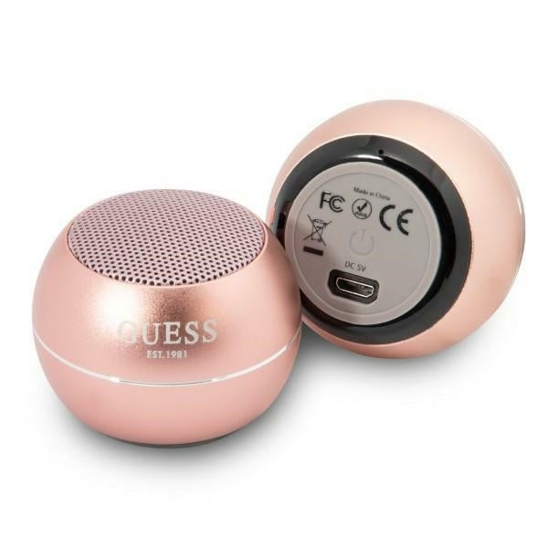 Tragbarer Bluetooth-Lautsprecher Guess, 3W, Rosa