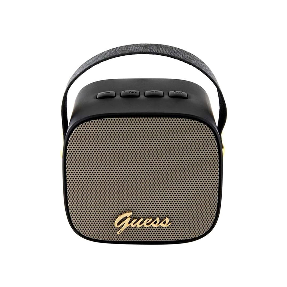 Tragbarer Bluetooth-Lautsprecher Guess 4G Script Logo, 5W, Schwarz