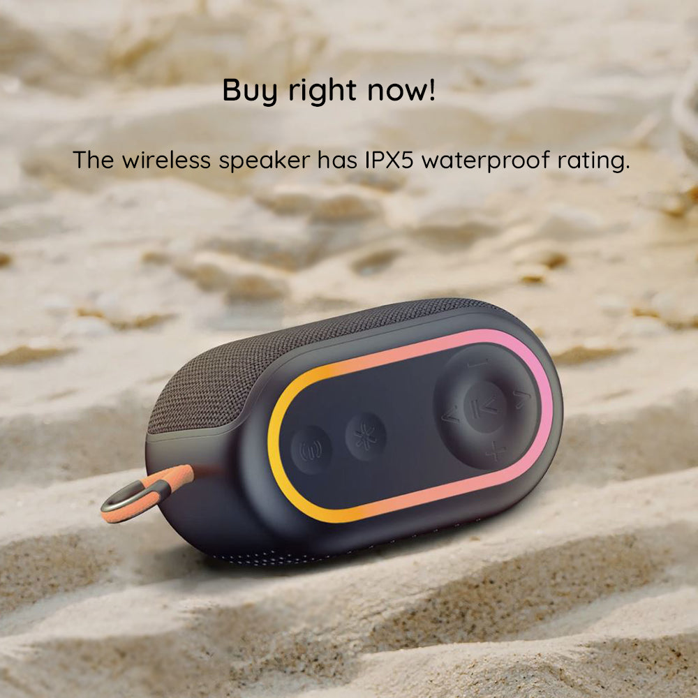 HAVIT SK809BT Portable Bluetooth Speaker, 7W, RGB, Waterproof, Purple