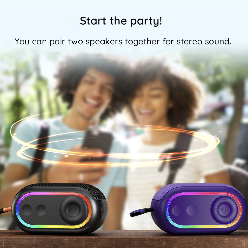 Bluetooth Tragbarer Lautsprecher HAVIT SK809BT, 7W, RGB, Wasserdicht, Schwarz