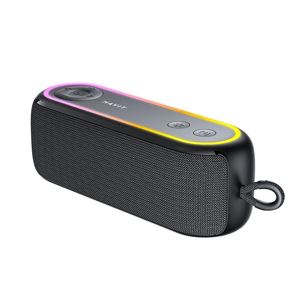 Tragbarer Bluetooth-Lautsprecher HAVIT SK810BT, 7W, RGB, Wasserdicht, Schwarz