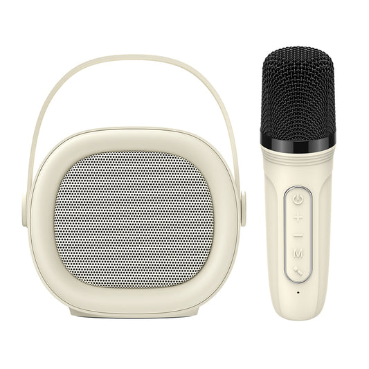 Tragbarer Bluetooth-Lautsprecher HAVIT SK819BT Karaoke, 5W, Beige
