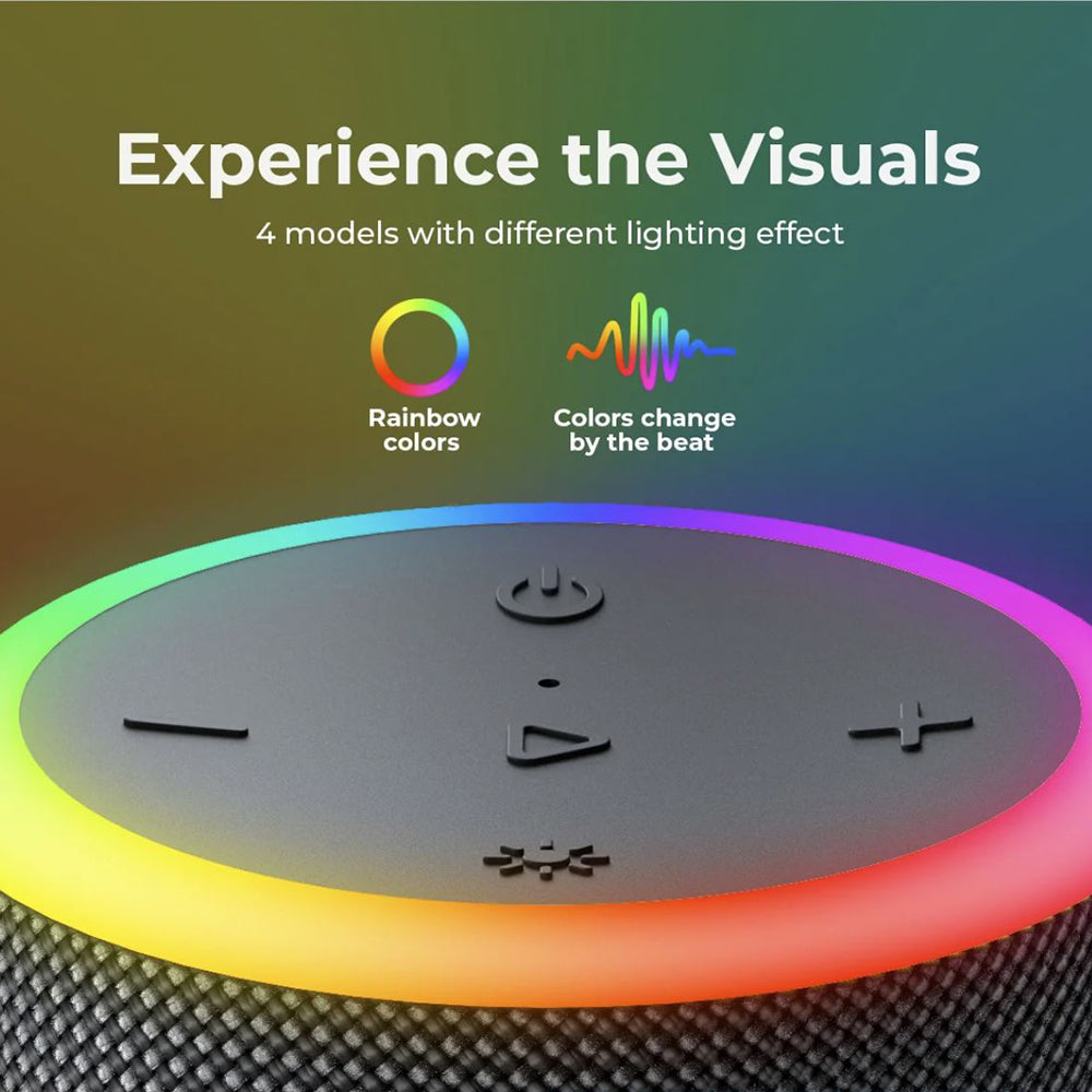 Tragbarer Bluetooth-Lautsprecher HAVIT SK833BT, 2 x 10W, RGB, wasserdicht, Schwarz