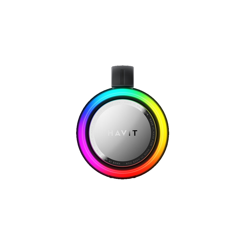 Tragbarer Bluetooth-Lautsprecher HAVIT SK834BT, 2 x 5W, RGB, Wasserdicht, Schwarz