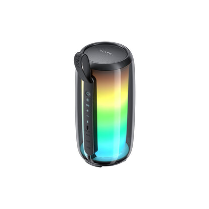 Tragbarer Bluetooth-Lautsprecher HAVIT SK879BT, 8W, RGB, wasserdicht, Schwarz