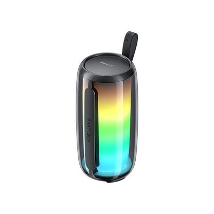 Tragbarer Bluetooth-Lautsprecher HAVIT SK879BT, 8W, RGB, wasserdicht, Schwarz