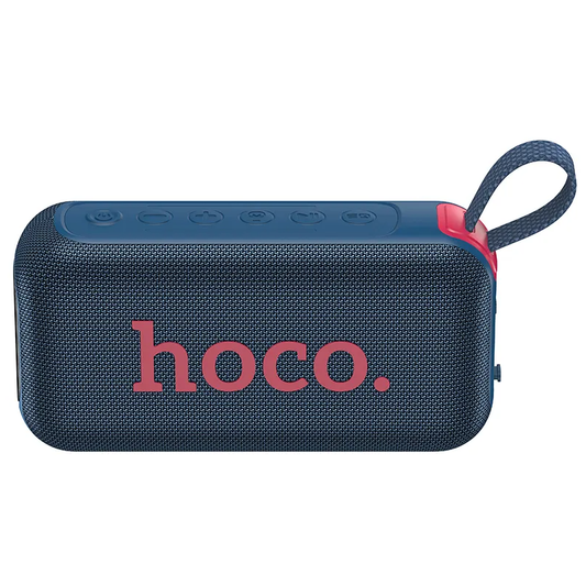 Tragbarer Bluetooth-Lautsprecher HOCO HC32, 2 x 10W, TWS, RGB, Marineblau