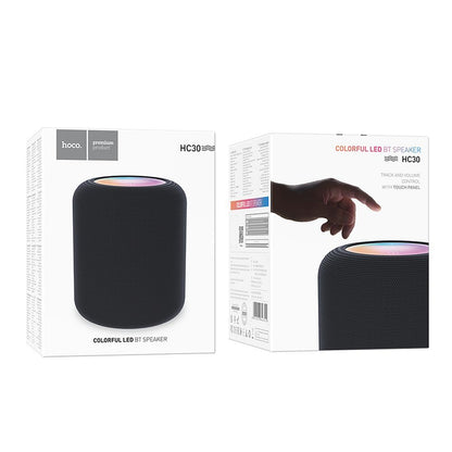 Tragbarer Bluetooth-Lautsprecher HOCO HC30, 5W, TWS, RGB, Schwarz