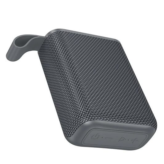 Tragbarer Bluetooth-Lautsprecher HOCO HC34, 5W, TWS, wasserdicht, Grau