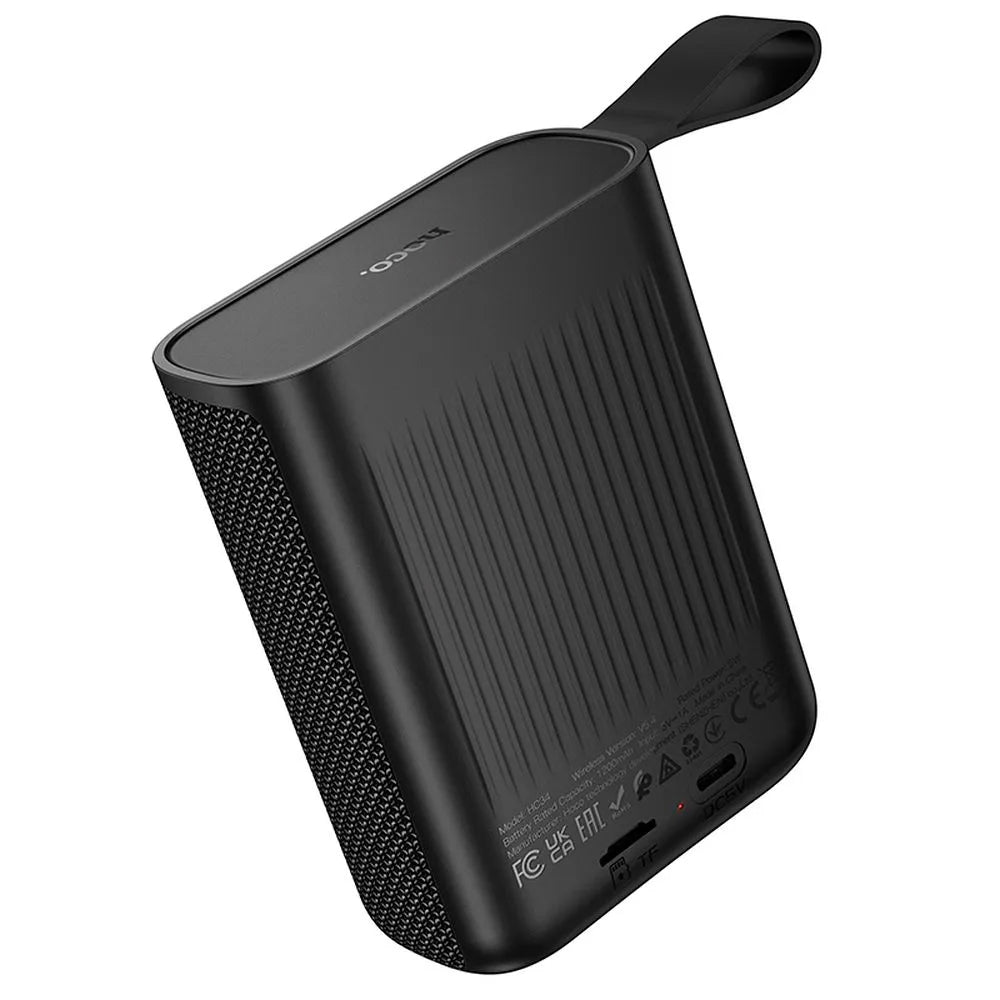 Tragbarer Bluetooth-Lautsprecher HOCO HC34, 5W, TWS, wasserdicht, Schwarz