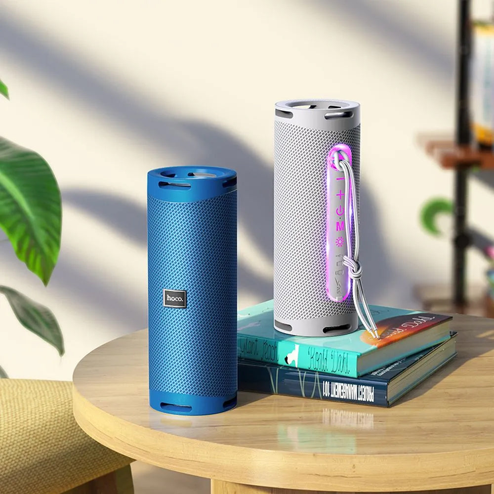 Bluetooth Tragbarer Lautsprecher HOCO HC9 Dazzling Pulse Sports, 10W, TWS, RGB, Blau