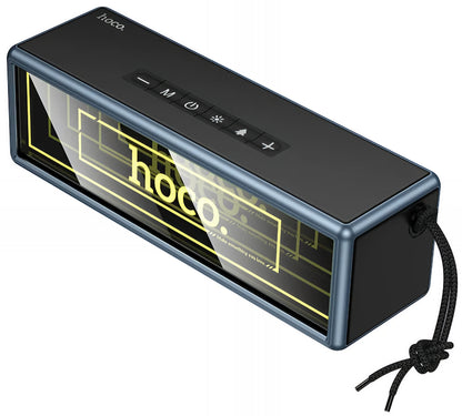 Tragbarer Bluetooth-Lautsprecher HOCO HC40, 2 x 10W, TWS, RGB, Schwarz