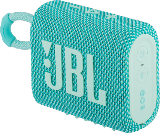 Tragbarer Bluetooth-Lautsprecher JBL GO 3, 4,2 W, Pro Sound, wasserdicht, Türkis JBLGO3TEAL 