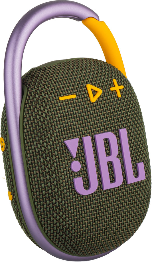 JBL Clip 4 Tragbarer Bluetooth-Lautsprecher, 5 W, Pro Sound, wasserdicht, grün JBLCLIP4GRN