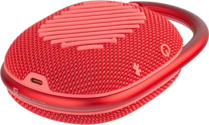 Tragbarer Bluetooth-Lautsprecher JBL Clip 4, 5 W, Pro Sound, wasserdicht, Rot JBLCLIP4RED