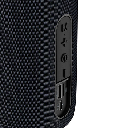 Tragbarer Bluetooth-Lautsprecher McDodo BS-1410, 2 x 5W, RGB, wasserdicht, Schwarz