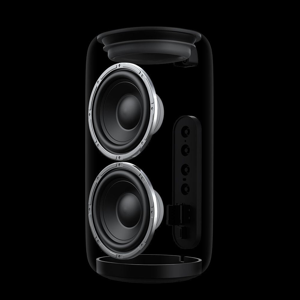 Tragbarer Bluetooth-Lautsprecher McDodo BS-1410, 2 x 5W, RGB, wasserdicht, Schwarz