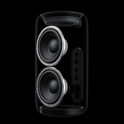 Tragbarer Bluetooth-Lautsprecher McDodo BS-1410, 2 x 5W, RGB, wasserdicht, Schwarz