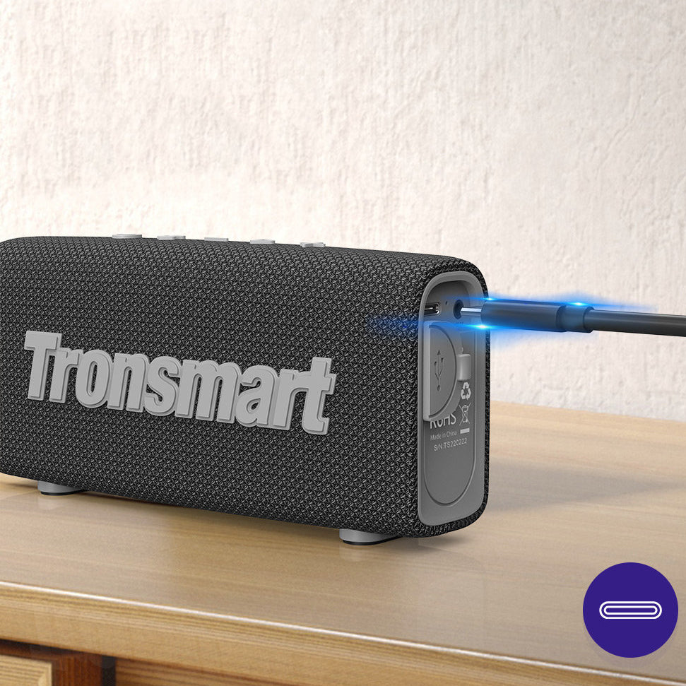 Tragbarer Bluetooth-Lautsprecher Tronsmart Trip, 10 W, TWS, wasserdicht, Schwarz