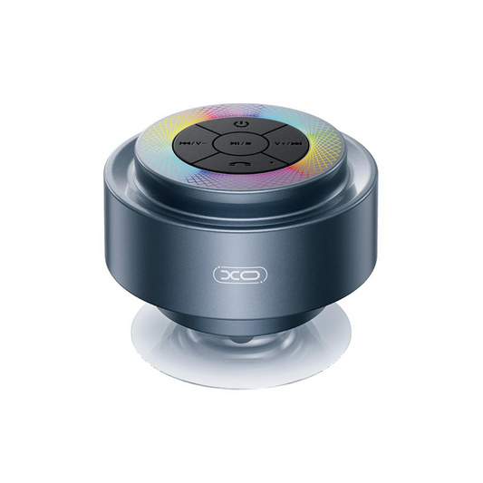 Tragbarer Bluetooth-Lautsprecher XO Design F64, 5W, RGB, wasserdicht, Schwarz