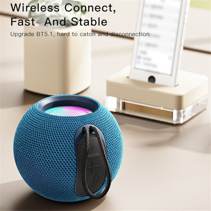 Tragbarer Bluetooth-Lautsprecher Yesido YSW13, 5W, RGB, Blau