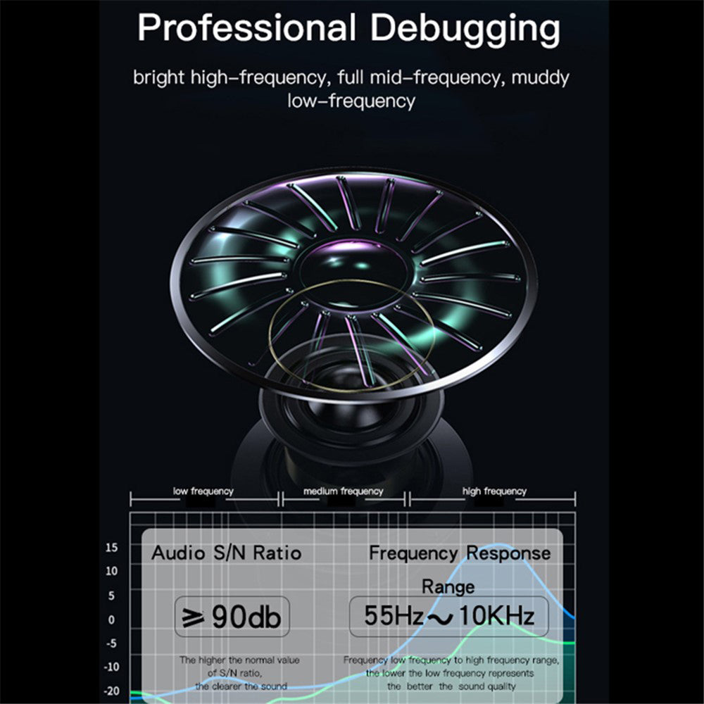 Tragbarer Bluetooth-Lautsprecher Yesido YSW14, 5W, RGB, Blau