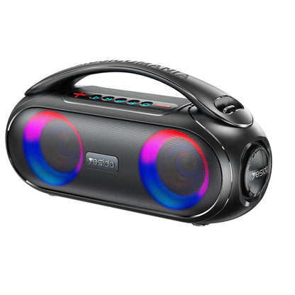 Tragbarer Bluetooth-Lautsprecher Yesido YSW19, 40W, RGB, Wasserdicht, Schwarz
