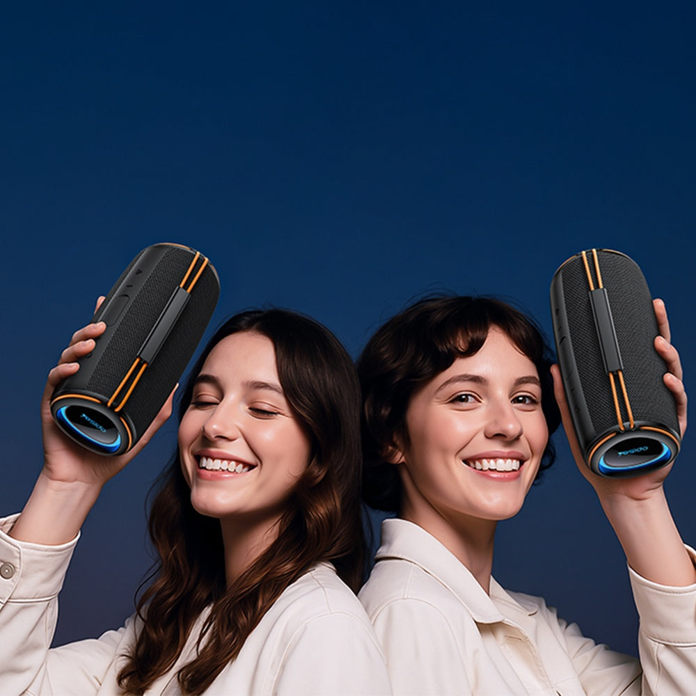 Tragbarer Bluetooth-Lautsprecher Yesido YSW38, 30W, TWS, RGB, Schwarz