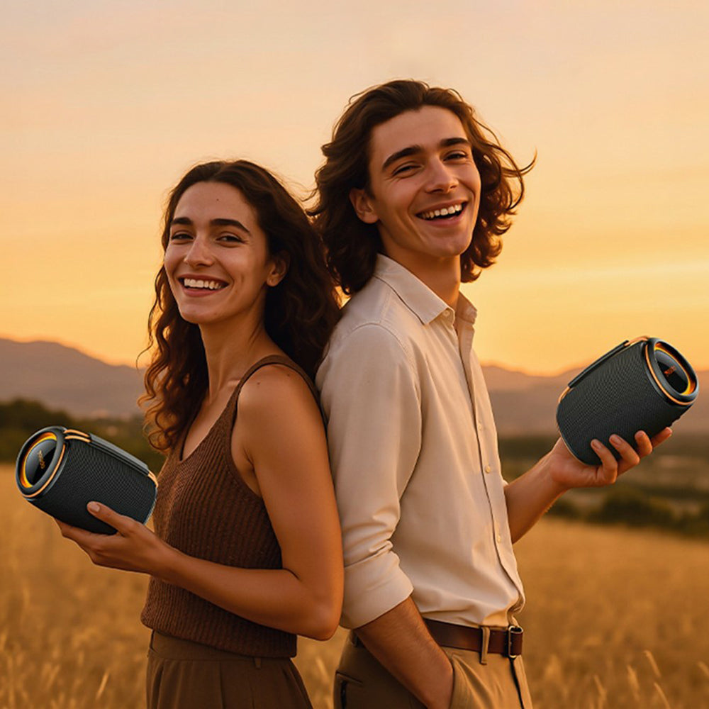 Tragbarer Bluetooth-Lautsprecher Yesido YSW39, 20W, TWS, RGB, Schwarz