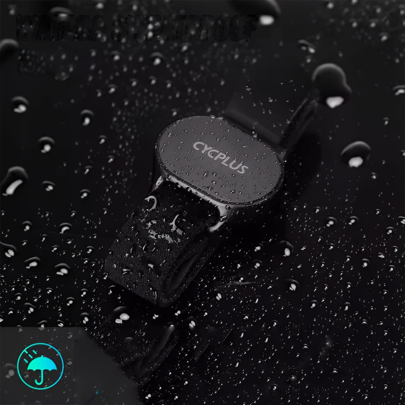 Cycplus H1 Herzfrequenz-Monitor-Armband, Schwarz