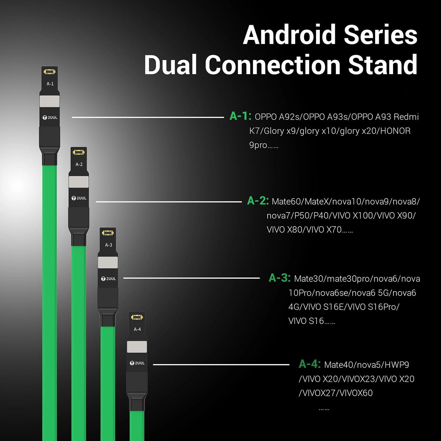 2UUL PW02 Stromkabel für Apple iPhone / Android Serie