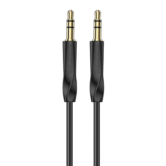 Audiokabel 3,5 mm - 3,5 mm Borofone BL16, 1 m, Schwarz