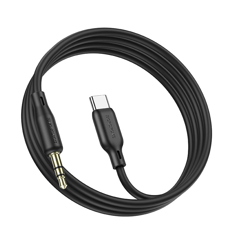 Borofone BL18 3.5mm - USB-C Audio Cable, 1m, Black