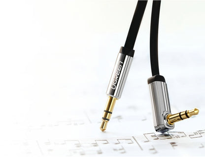 Audio Kabel 3.5mm - 3.5mm UGREEN AV119 Angled, 1.5m, Schwarz