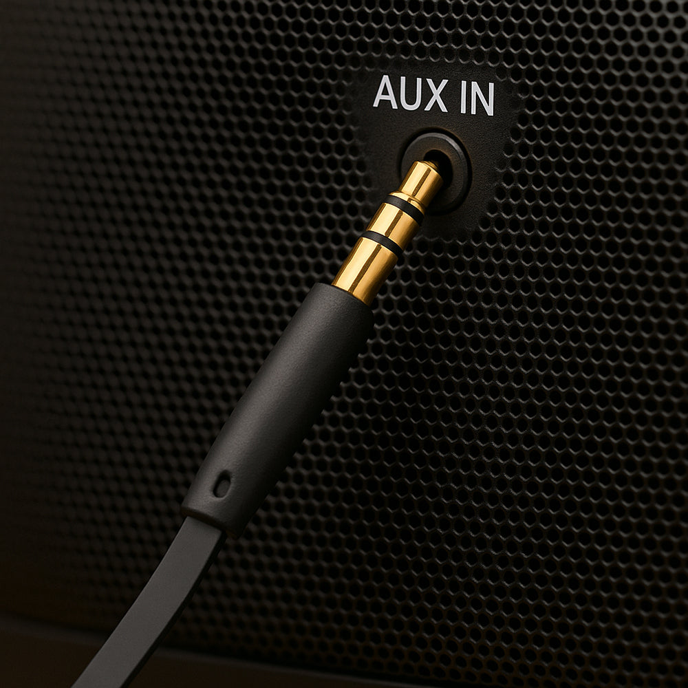 Audio-Kabel 3.5mm - 3.5mm Fixed, 1m, Schwarz