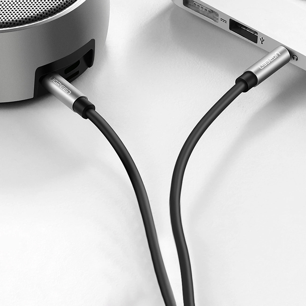 Audiokabel 3.5mm - 3.5mm UGREEN AV119, 2m, Schwarz 