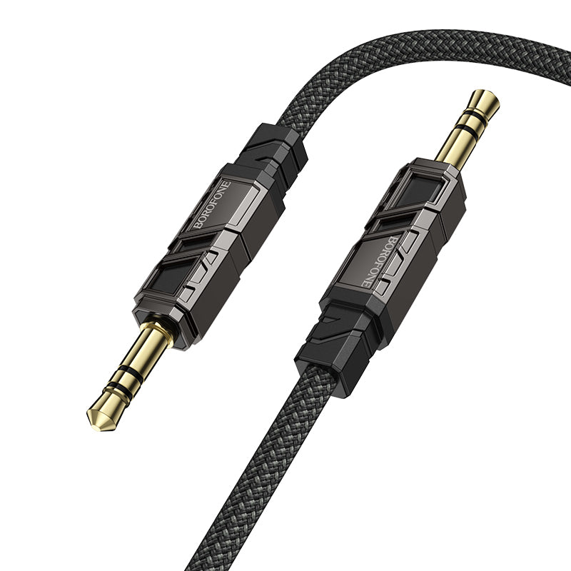 Audio-Kabel 3.5mm - 3.5mm Borofone BL22 Dignity, 1m, Schwarz