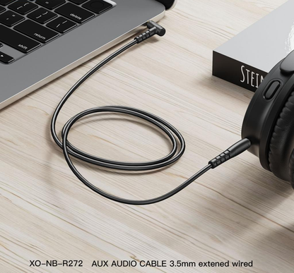 Audio-Kabel 3.5mm - 3.5mm XO Design NB-R272, 1m, Schwarz