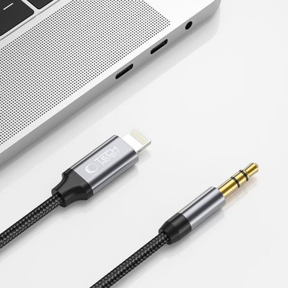Audio-Kabel Lightning - 3,5mm Tech-Protect Ultraboost, 1m, Schwarz