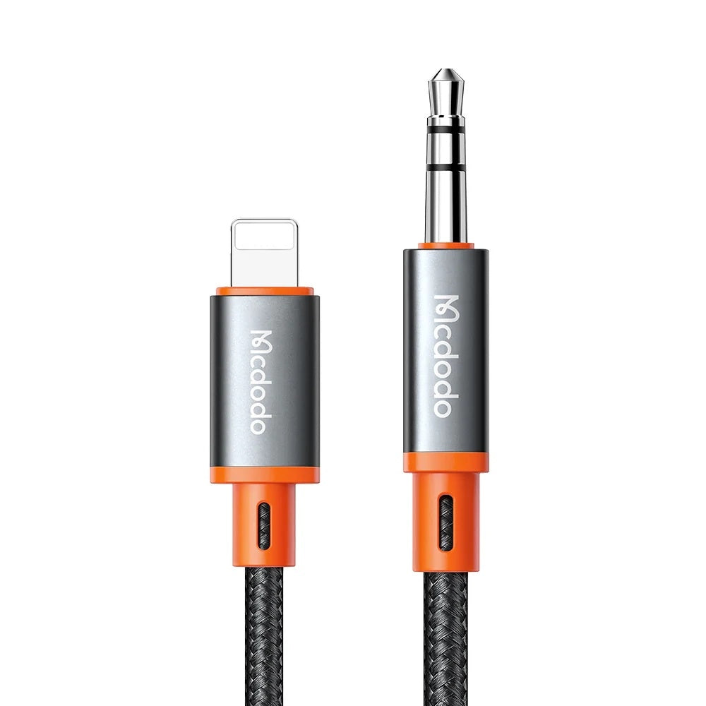 Audio-Kabel Lightning - 3.5mm McDodo CA-0780 Castle, 1.2m, Schwarz