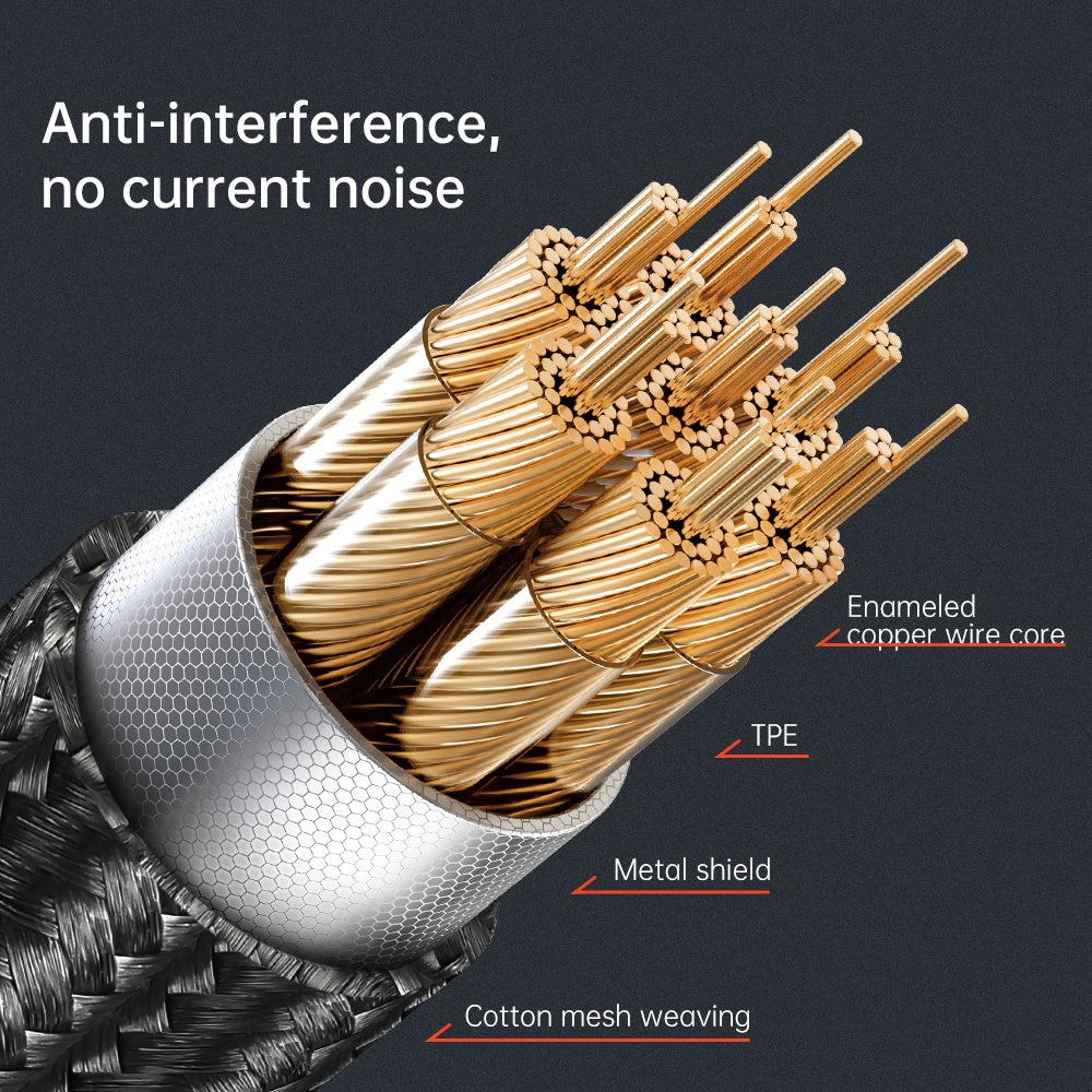 Audio-Kabel Lightning - 3.5mm McDodo CA-0890, 1,8m, Schwarz