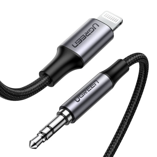 Audio-Kabel Lightning - 3.5mm UGREEN US315 (70509), 1m, Schwarz