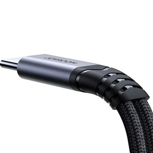 Audio-Kabel USB-C - 3,5 mm / USB-C Joyroom SY-C02, 0,14 m, Schwarz