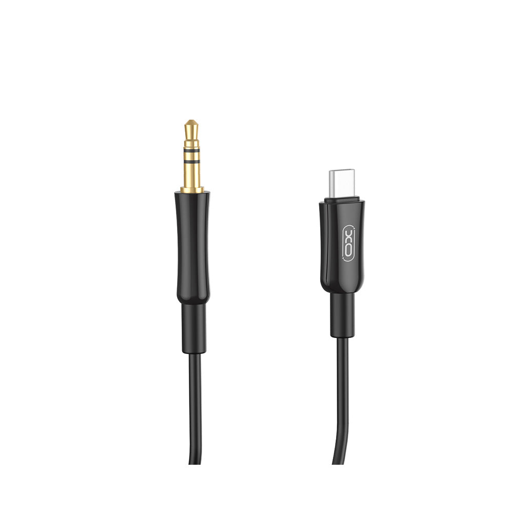 Audiokabel USB-C – 3,5 mm XO Design NB-R255B, 1 m, Schwarz