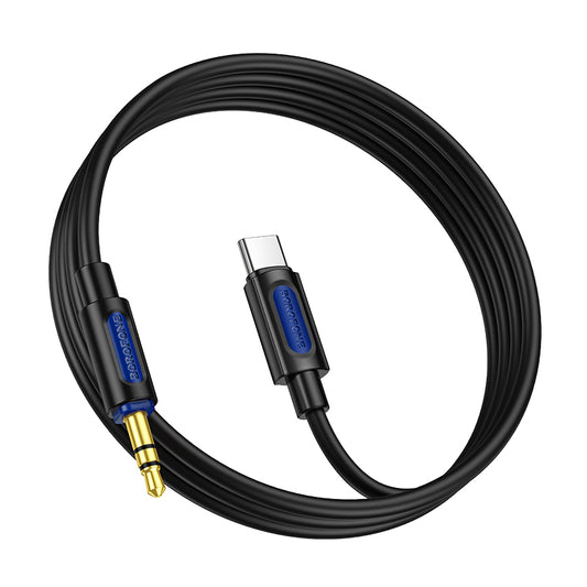 USB-C - 3.5mm Audiokabel BL20, 1m, Schwarz