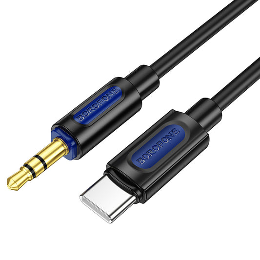 USB-C - 3.5mm Audiokabel BL20, 1m, Schwarz