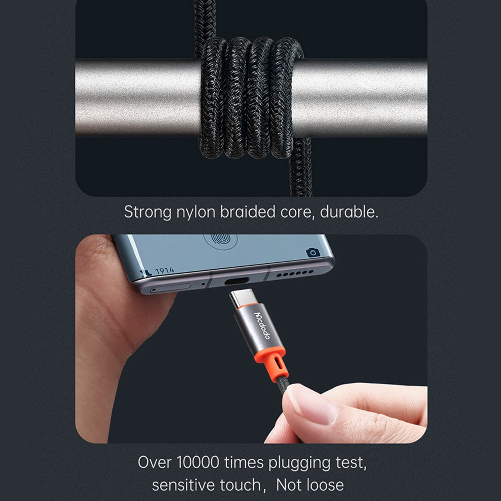 Audio-Kabel USB-C - 3,5mm McDodo CA-0820 Castle, 1,2m, Schwarz