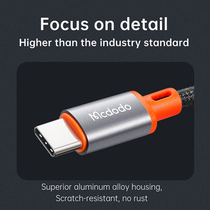 Audio-Kabel USB-C - 3,5mm McDodo CA-0820 Castle, 1,2m, Schwarz