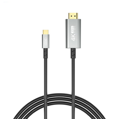 Audio- und Videokabel USB-C - HDMI XO Design GB019, 1,8m, Schwarz